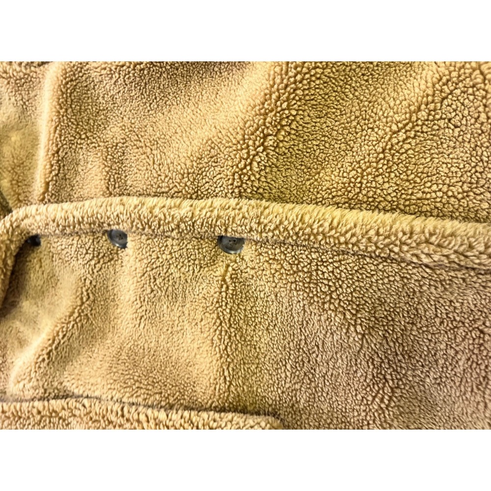 Gap Teddy Coat Womens Small Brown Teddy Sherpa Faux Fur Button Front - Picture 5 of 10